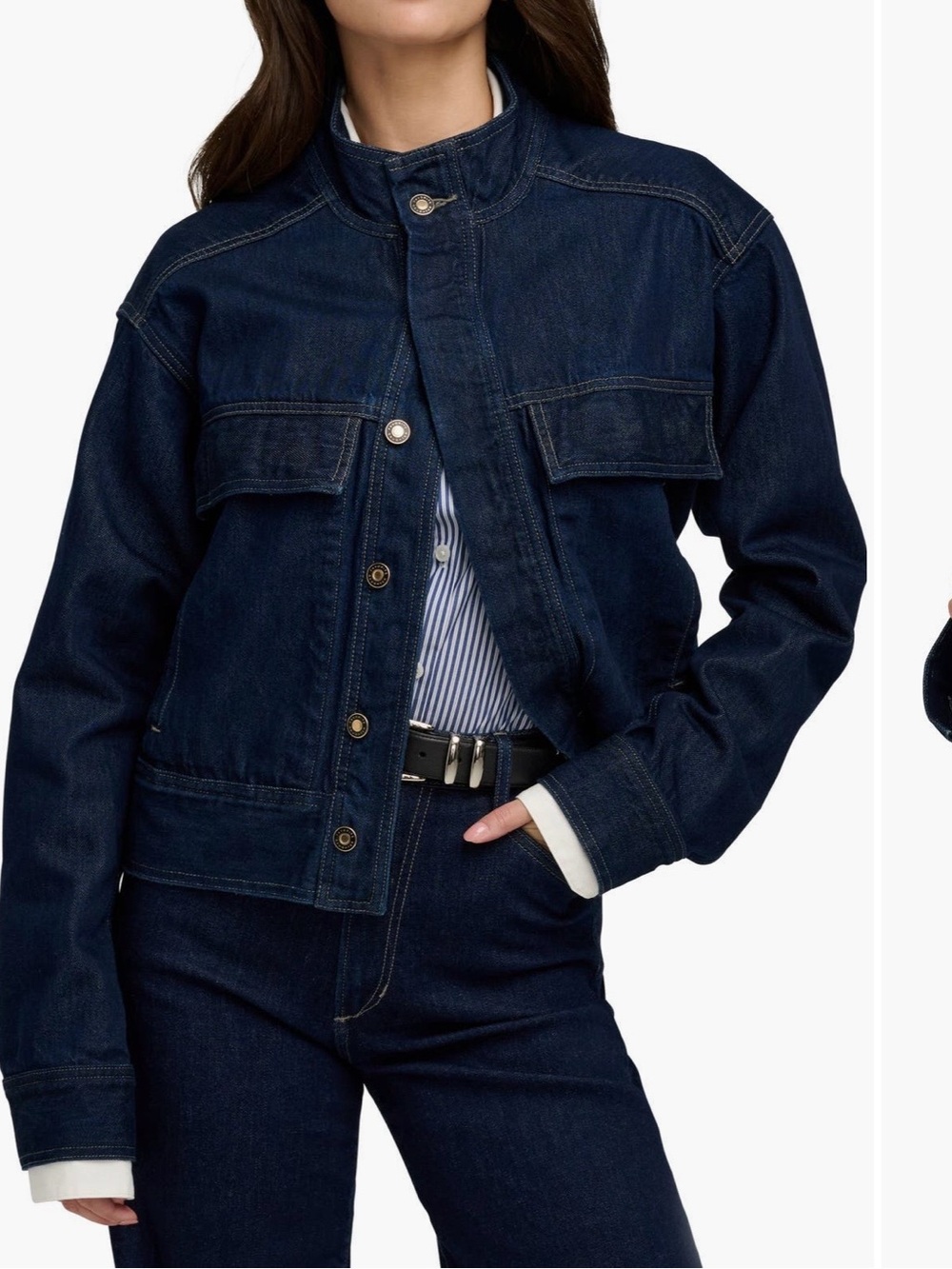 Favorite Daughter Nikki cropped Jean jacket
